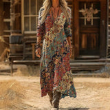 Emily Flowy Print Maxi Dress