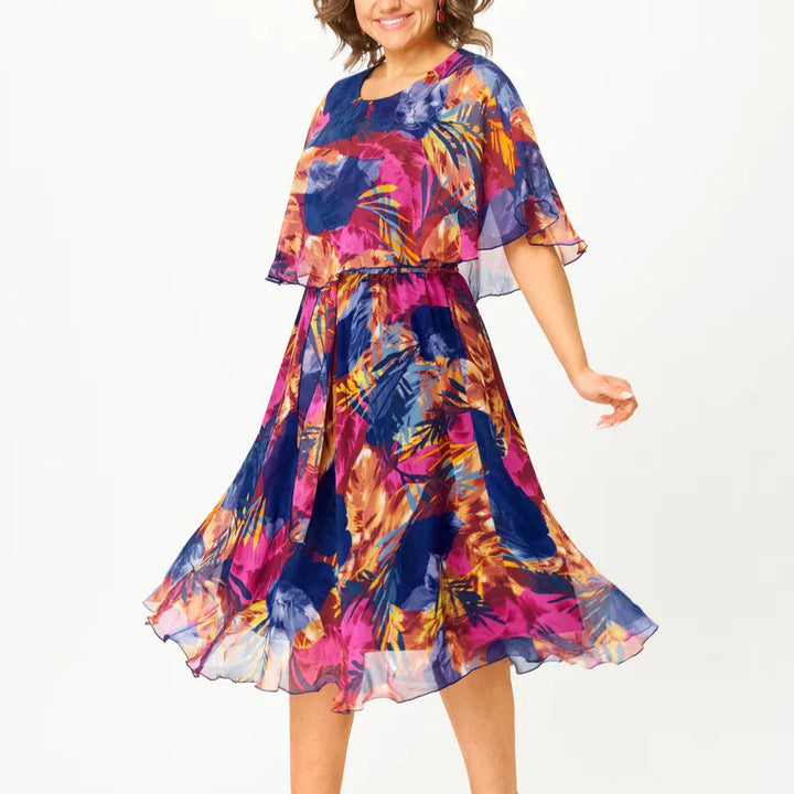 Judith Comfortable Plus Size Chiffon Dress