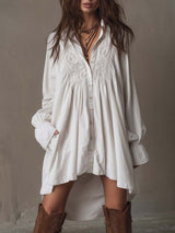 Anastasia™ | Lace Shirt Mini Dress