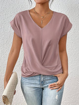 Cleo Classic t shirt with v neckline