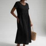 Pernelle Embroidered Cotton Midi Dress