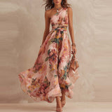 Iselle | Aurora One-Shoulder Floral Dress