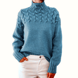 Andrea | Elegant Turtleneck Knit Sweater