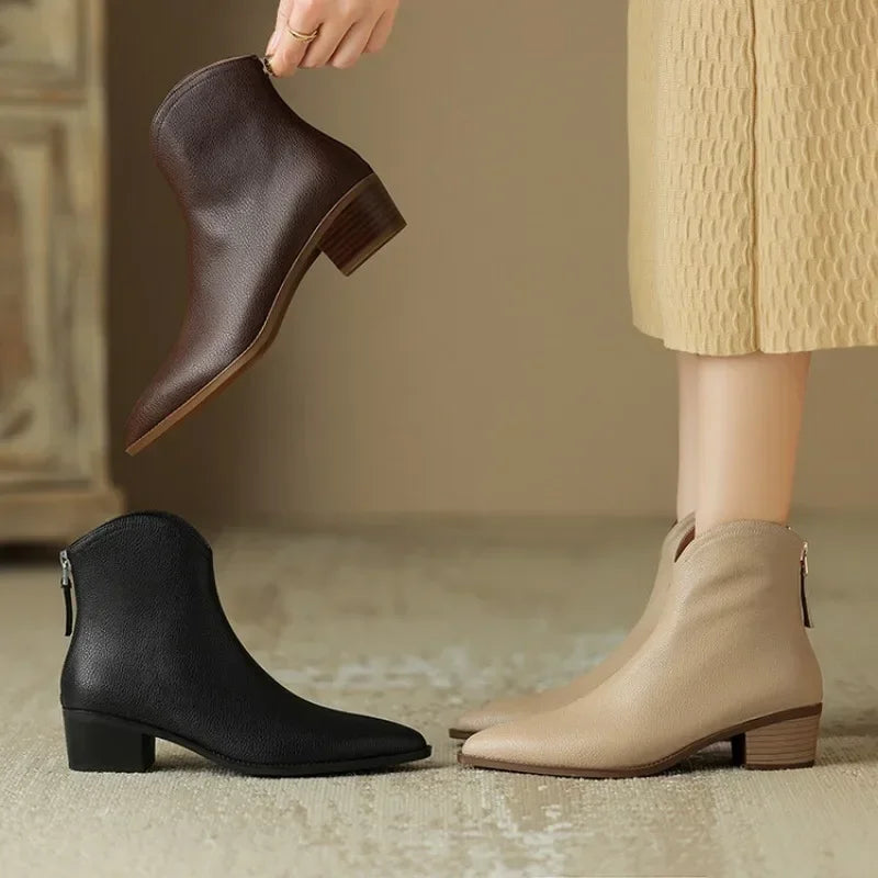 Adeline | Leather Boots