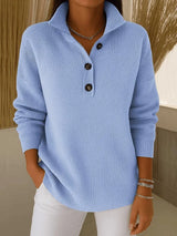 Florence™ | V-Neck Polo Sweater