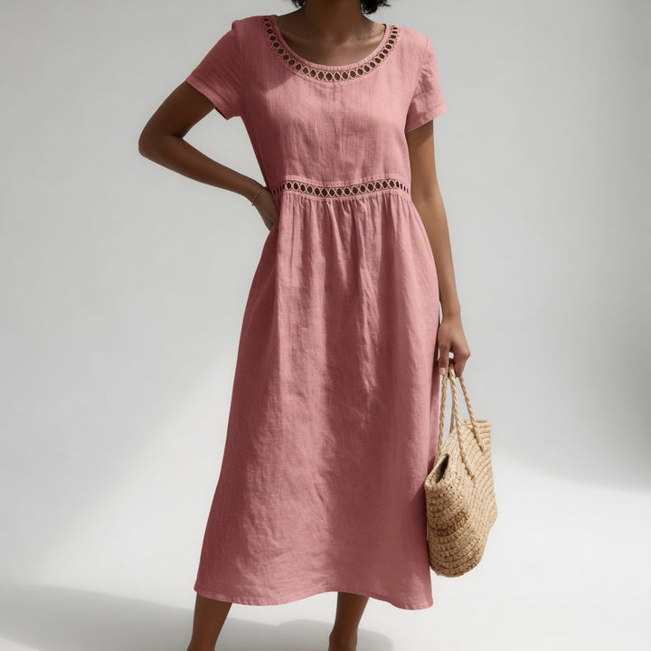 Pernelle Embroidered Cotton Midi Dress