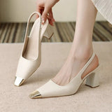 Layla | Pointed Toe Slingback Heels