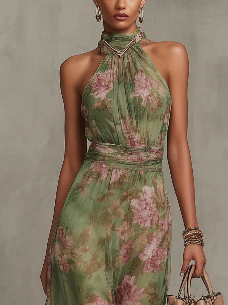 Iselle | Sophie Elegant Floral Summer Dress