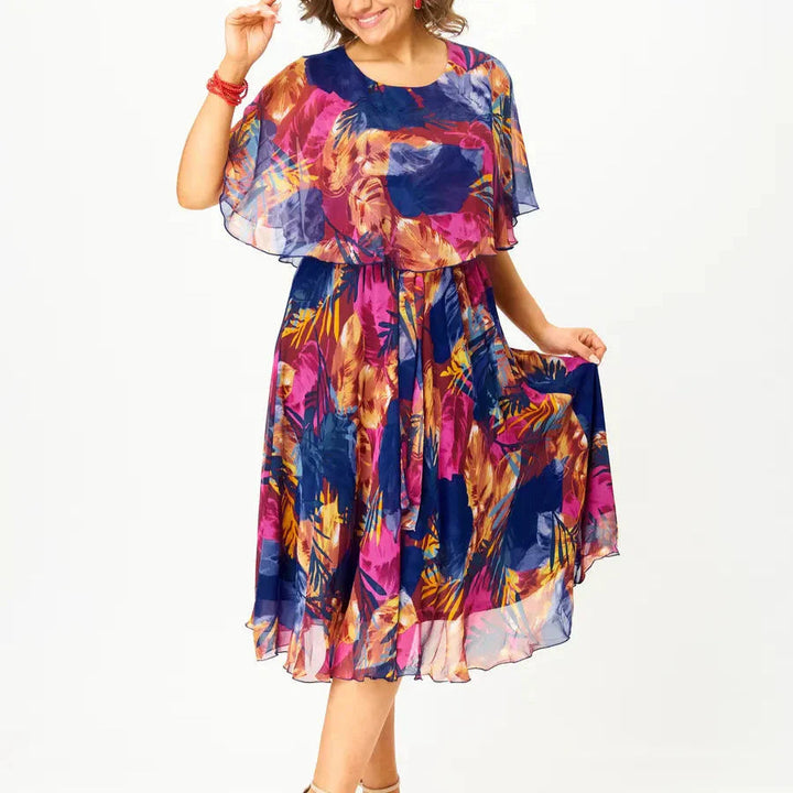 Judith Comfortable Plus Size Chiffon Dress