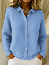 Amari Classic Waffle Knit Cardigan